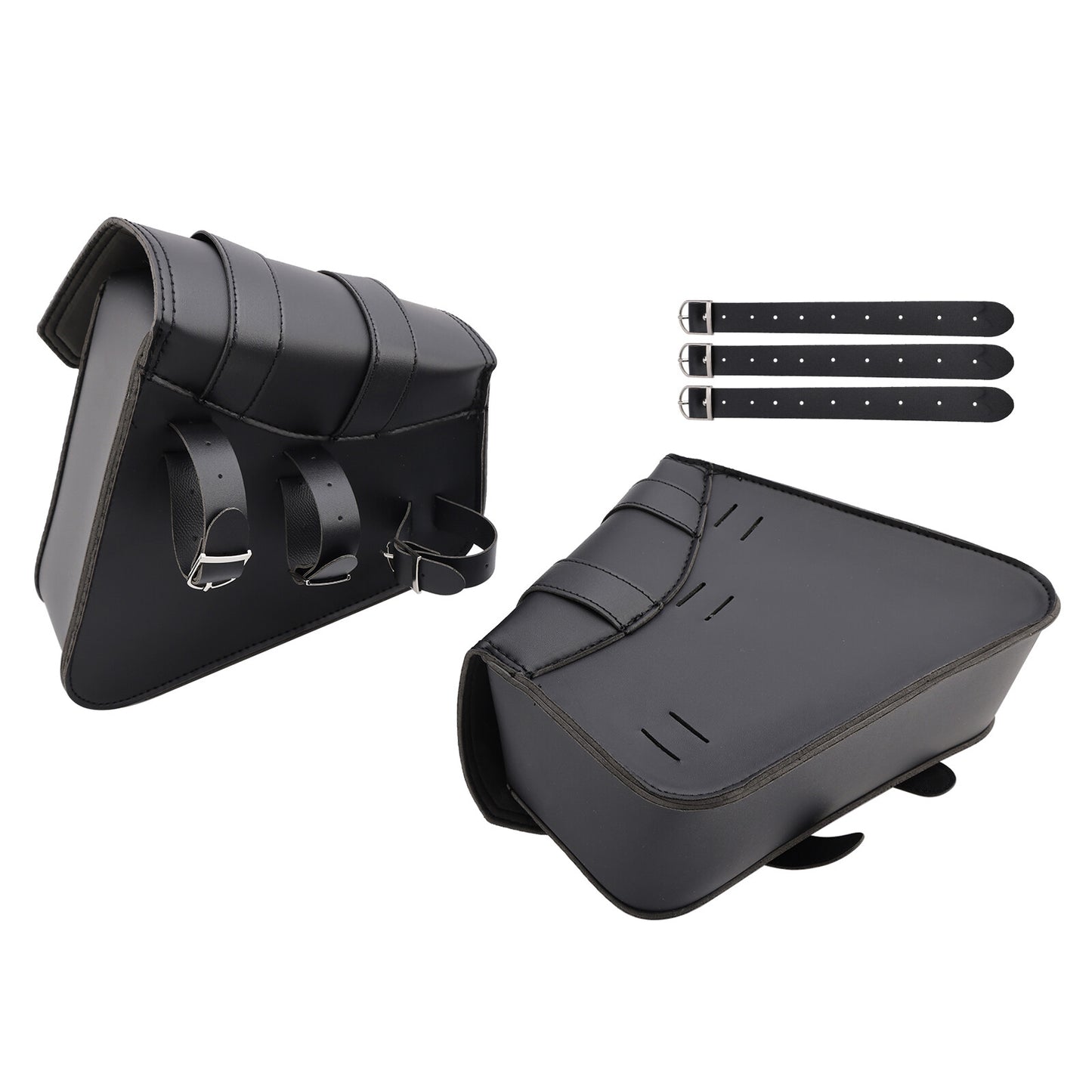 Side Tail Bag Saddlebag Color Matching Luggage Black 21L For Scooter Motorcycle
