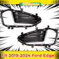 2Pcs Fog Light Cover For 2019-2024 Ford Edge Front Bumper Chrome Trim w/Bezel