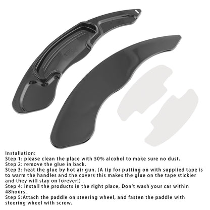 Steering Wheel Paddle Shifter Extensions For Acura RDX MDX CDX TLX 13-18 Black