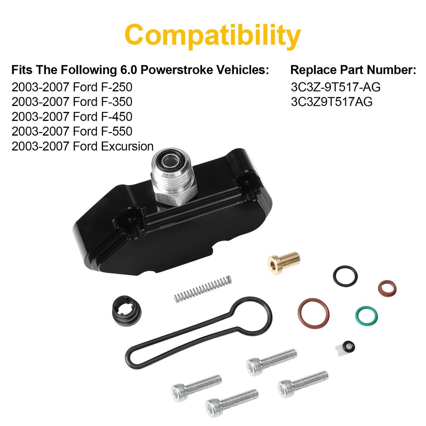 6.0L Powerstroke Spring Kit Upgrade For 03-07 Ford F250 F350 F450 F550 Excursion