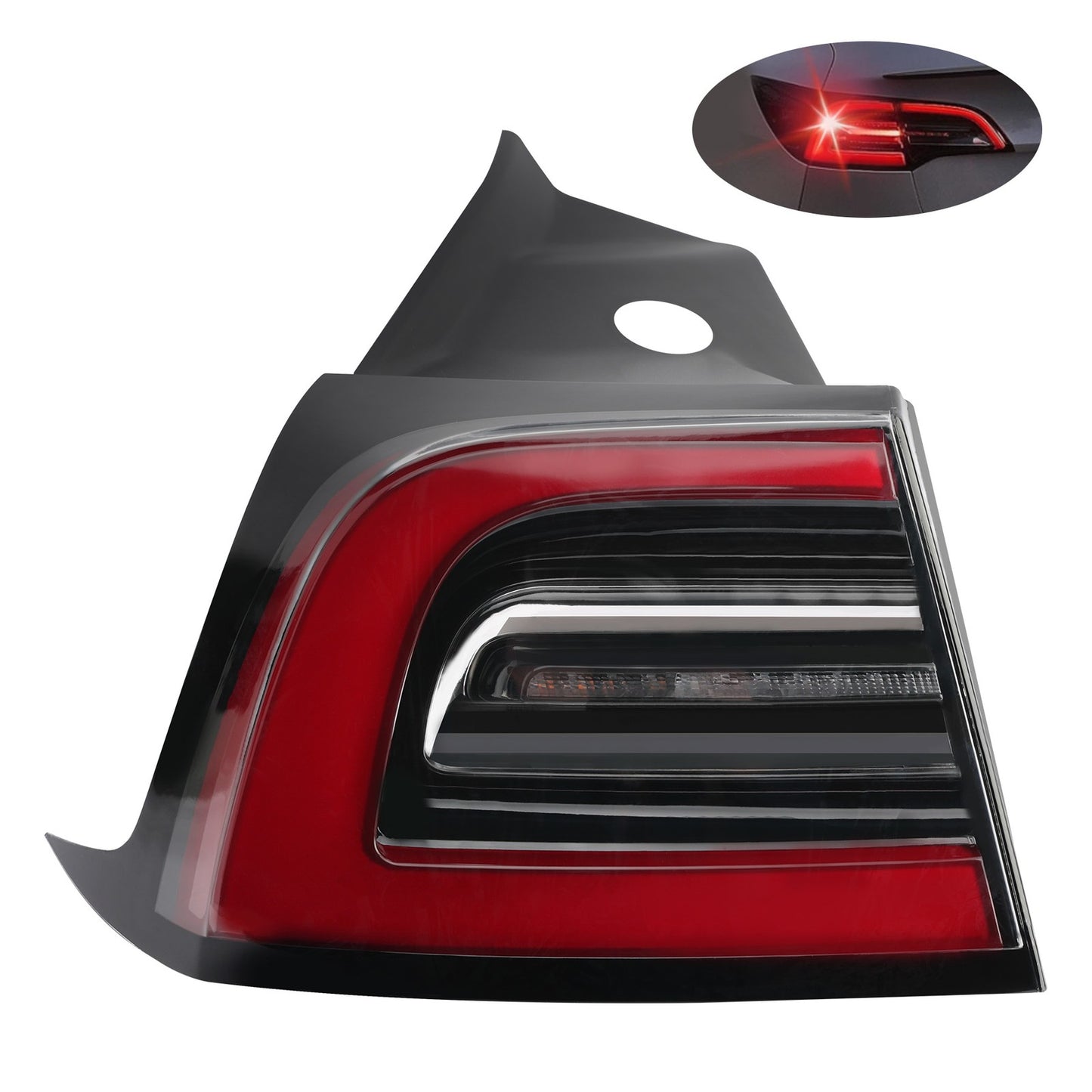 LED Outer Tail Light Lamp Rear Left Driver Side For 17-24 Tesla Model 3/Y 3-Pin