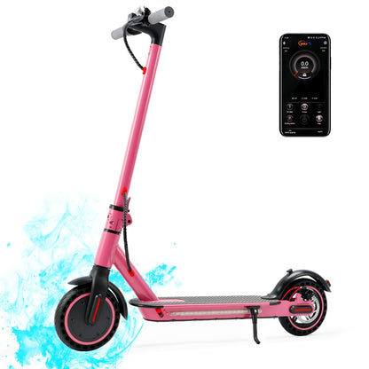 8.5" Folding Electric Scooter W/ app 350W 35KM Range 30km/h City Commute Pink