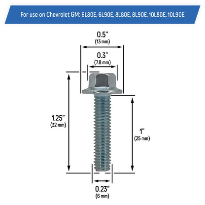 Transmission Pan Bolt Set for Chevrolet GM 6L80E 6L90E 8L80E 8L90E 10L80E 10L90E