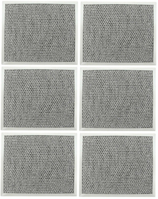 Solid Spare (6) RHF1109 Range Vent Hood Aluminum Filters for Broan, GE, and Jenn Air