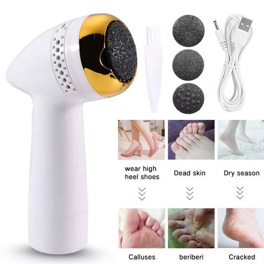 Solid Spare Electric Foot Grinder USB Pedicure File Machine Hard Dead Skin Callus Remover US