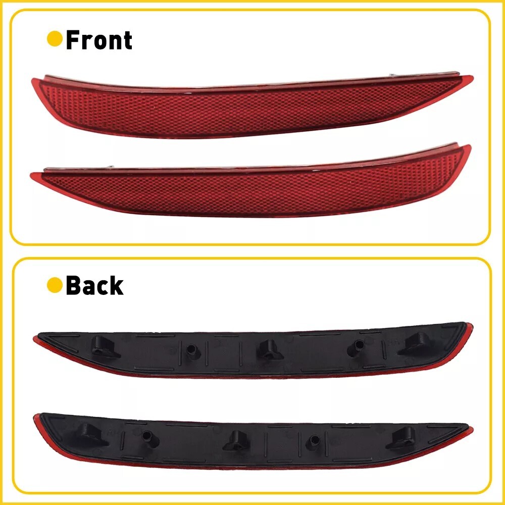 Rear Driver and Passenger Bumper Reflectors For Chevrolet Equinox 2018-2022