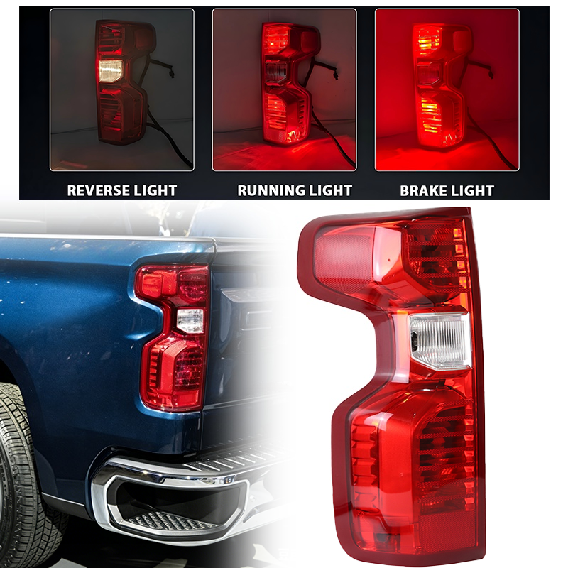 [Non-LED] For 2019+ Chevy Silverado 1500 Tail Light Lamp W/Bulb Driver Left Side