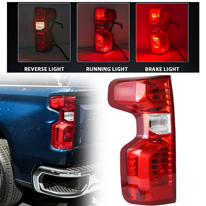 [Non-LED] For 2019+ Chevy Silverado 1500 Tail Light Lamp W/Bulb Driver Left Side
