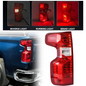 [Non-LED] For 2019+ Chevy Silverado 1500 Tail Light Lamp W/Bulb Driver Left Side