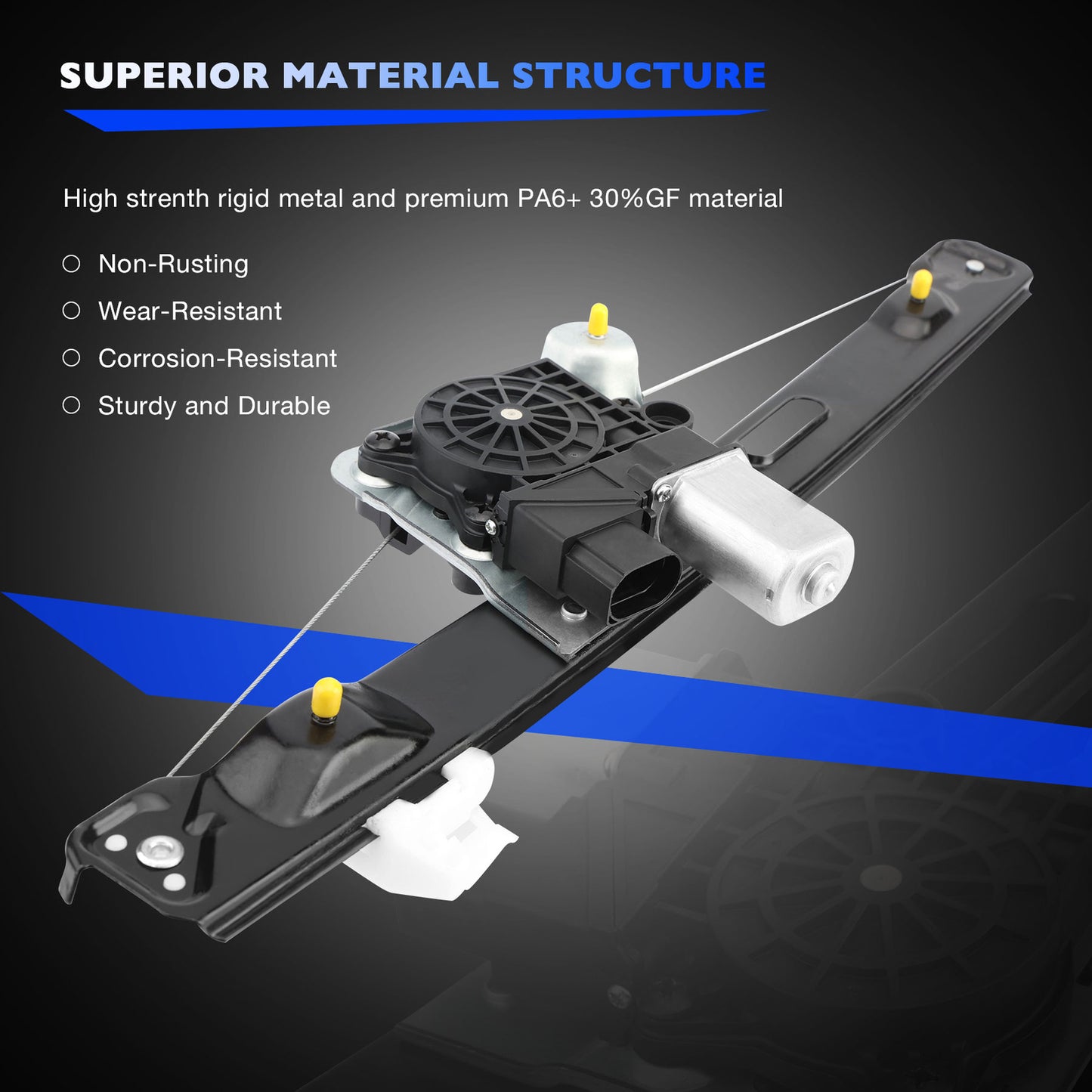 Window Regulator w/ Motor Rear Right For BMW E90 E91 328i 335i 330i 335d M3 323i