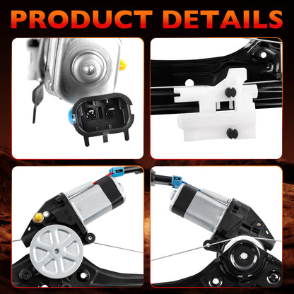 751-649 Front Right Power Window Regulator w/ Motor Assy For 2012-2019 Fiat 500