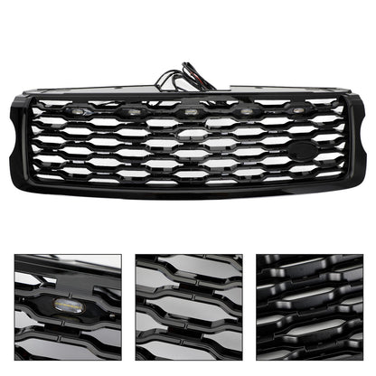 Front Bumper Upper Grill For Land Rover Range Rover Vogue L405 2013-17 W/LED