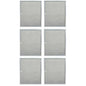 Solid Spare (6-Pack) Broan Model BPS1FA36 Compatible Aluminum Mesh Grease Range Hood Filter