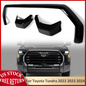 Front Bumper Grille Trim Molding Cover For Toyota Tundra 2022-2024 Glossy Black