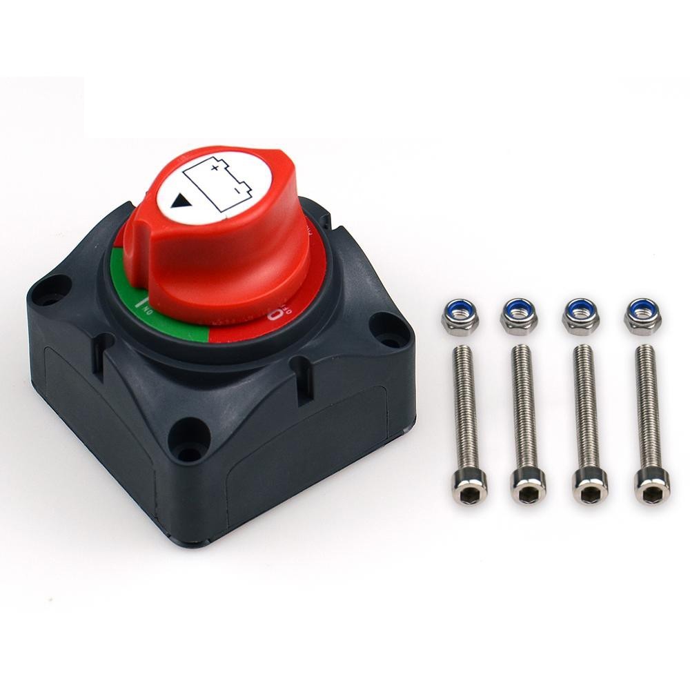 12-48V Side Battery Disconnect Switch Master Power Cut-Off Isolator Marine Car