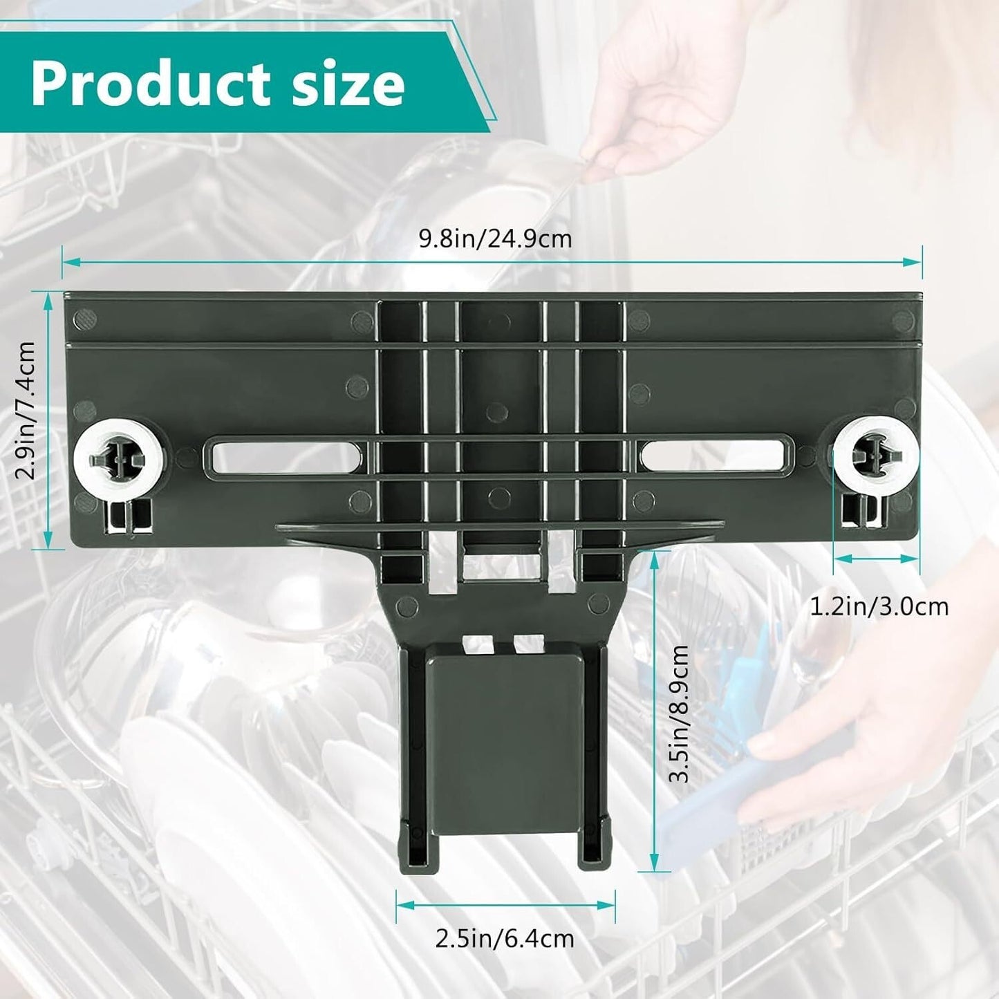 W10350375 Dishwasher Upper Top Rack Adjuster For Whirlpool Kitchen Aid Kenmore