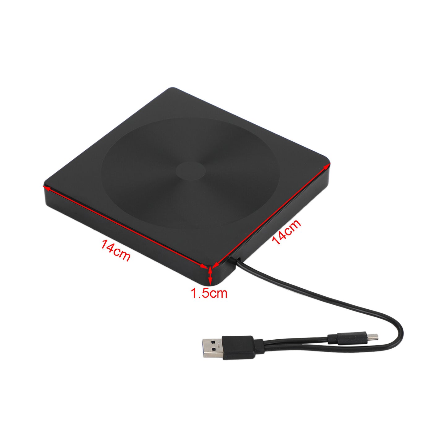 USB 3.0 External DVD Drive BD Player Read/Write 2IN1 Portable Burner US.