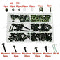 177X Fairing Fender Fastener Kit Body Work Screws Bolts Washers Motorcycle BK.