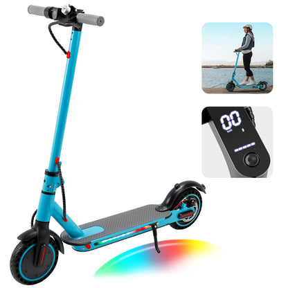 8.5" Folding E-Scooter W/ app 350W 35KM Range 30km/h City Commute blue