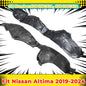 Front Driver Passenger Side Fender Liner Set For Nissan Altima 2.5L 2019-2024