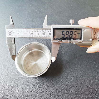 51Mm Portafilter Basket, Stainless Steel Coffee Filter, Double Layer Pressurized