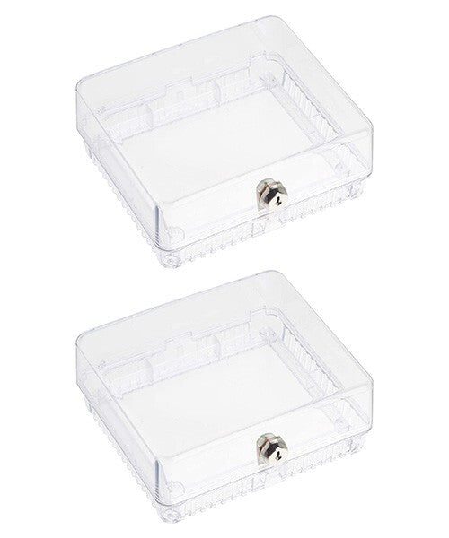 Solid Spare 2 Universal Home Locking Thermostat Cover Anti Tamper Guard Lock Box Protection
