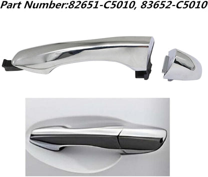 Exterior Door Handle Rear Left Driver Side For 2016-2020 Kia Sorento Chrome