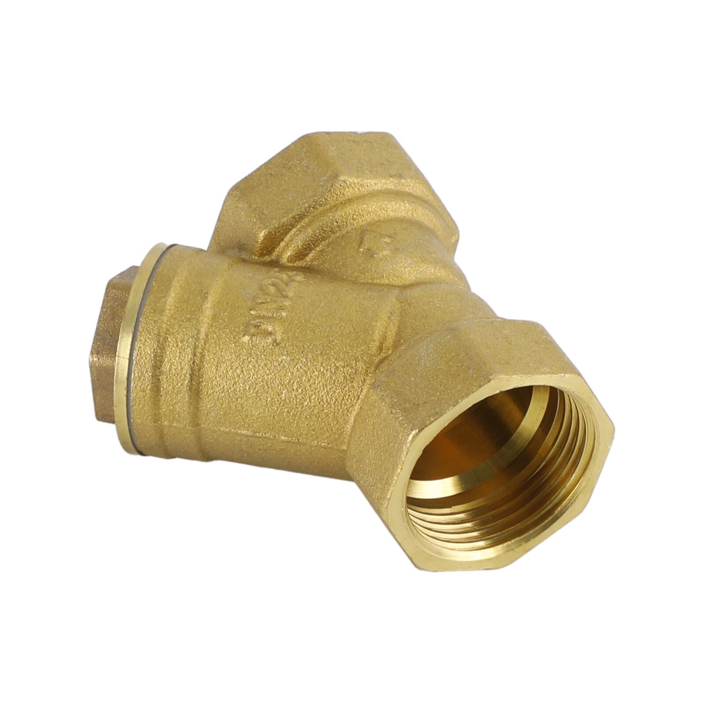 1" NPT Thread Y Shaped Brass Strainer Filter Valve Connector For Water Oil