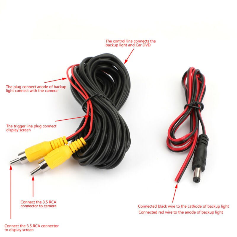 360°  Reverse Backup CDD Waterproof Car Rear View Parking Camera  View USA