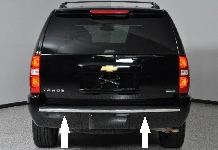 2007-2014 CHEVY TAHOE SUBURBAN CHROME REAR BUMPER TRIM MOLDING By Auto Authority