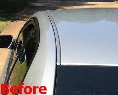 For 2012-2017 KIA RIO BLACK CARBON FIBER ROOF TRIM MOLDING KIT