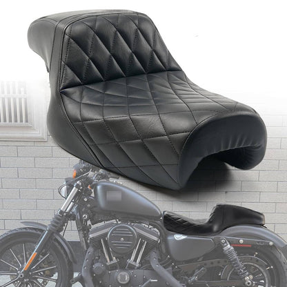 Solidspare Driver Passenger 2-up Seat For Harley Sportster 04-06 10-22 Iron 883 2.3-3.5 GAL