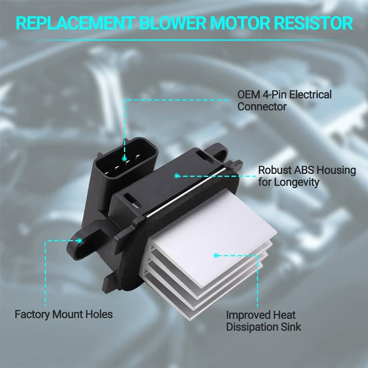 Solidspare Heater Fan HVAC AC Blower Motor Resistor Control Module For Ford F150 Navigator