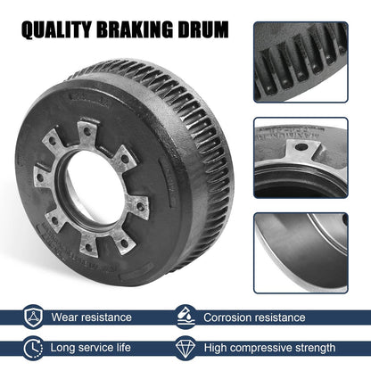 Solidspare Brake Drum 10,000 GD Trailer Axle 12-1/4 x 3-3/8" For Dexter 9-44 & LCI Lippert