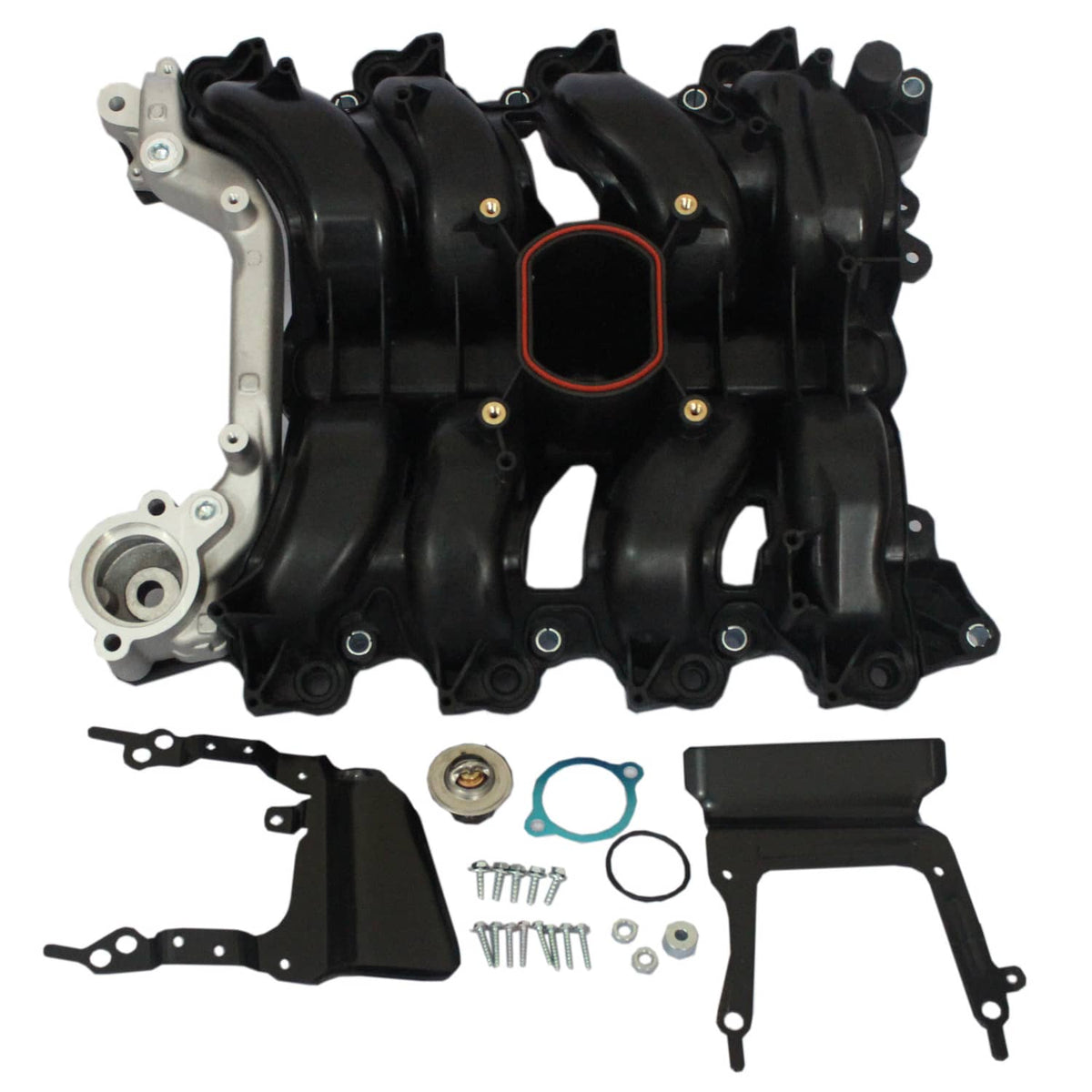 Solidspare Engine Intake Manifold w/ Thermostat & Gaskets For Ford Lincoln Mercury 4.6L V8