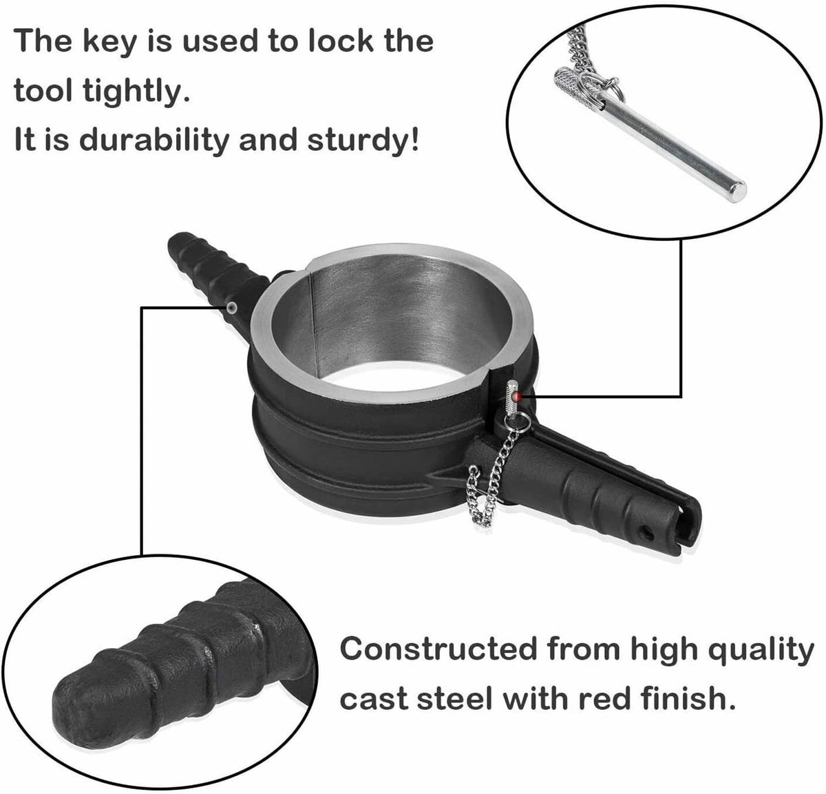 Solid Spare 7040 Piston Ring Compressor Tool 5.4" Bore for Cummins ISX,Caterpillar 3400,C-15