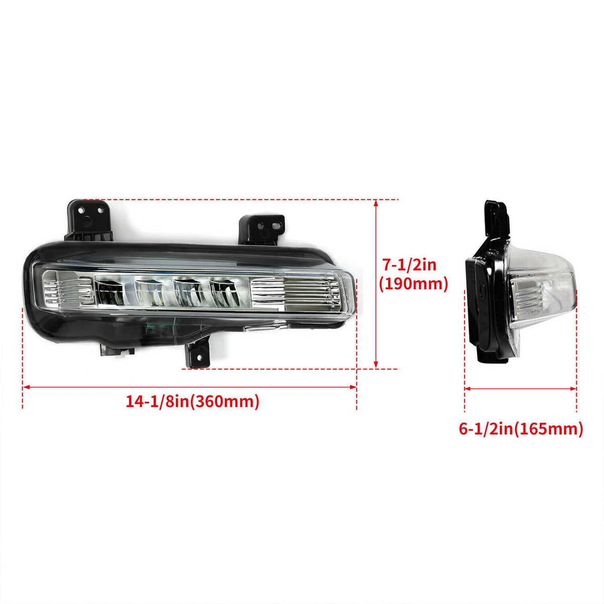 Solid Spare LED Right& Passenger Side Fog Light Lamp For Ford Explorer 2020-2022 2023 RH