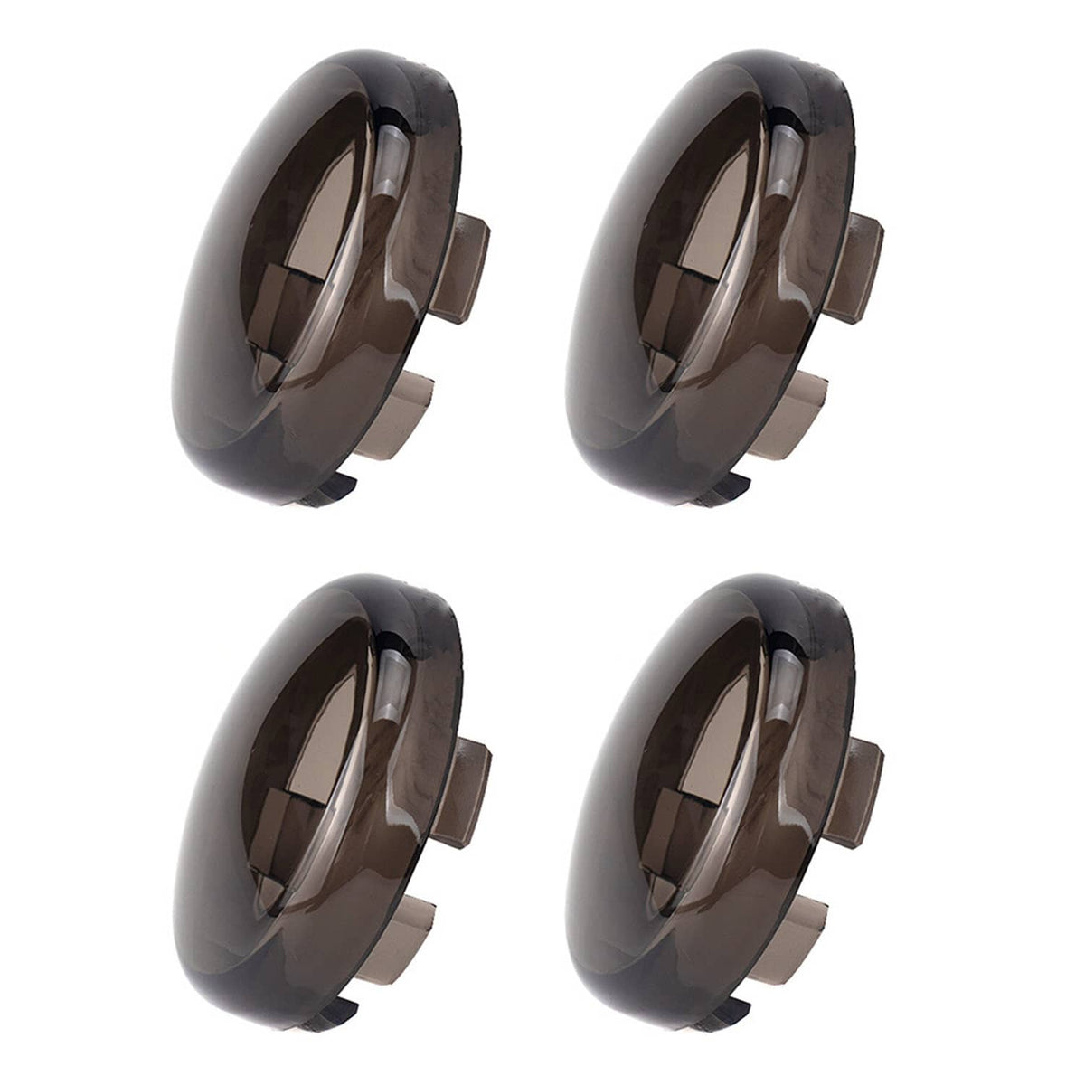 Solidspare 4PCS For Harley Heritage Softail Touring Turn Signal Light Lamp Cover Smoke Lens