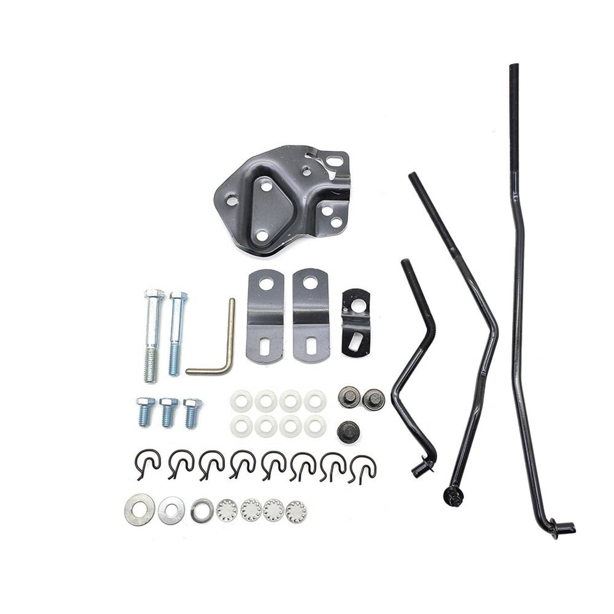 Solidspare New 4 speed Shifter Linkage Kit For 1955-67 Hurst Shifters & Muncie Transmission