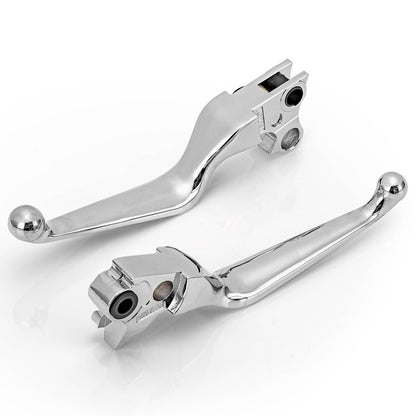 Solidspare Chrome Wide Hand Levers for Harley Sportster Softail Dyna Street Glide Road King