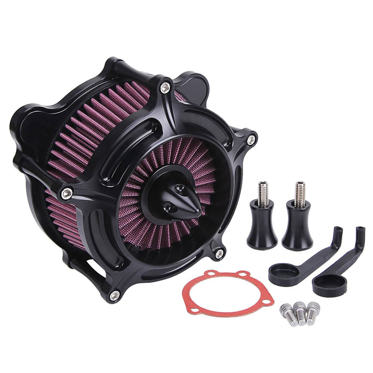 Solidspare Air Cleaner Intake Filter Kit For Harley Road Street Electra Glide Touring 97-07