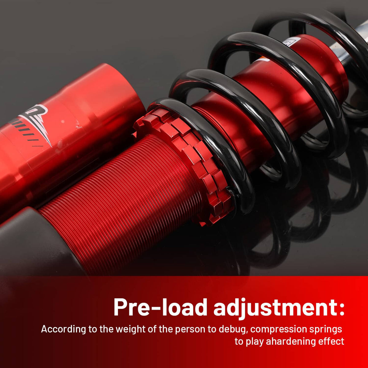Solidspare Front&Rear Shocks Absorber For Polaris Ranger 570 Full Size 2015-2016 Full Set
