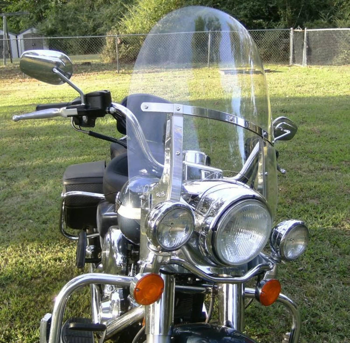 Solidspare For Harley Road King FLHR 1994-2024 Detachable Front Windshield Clear Acrylic