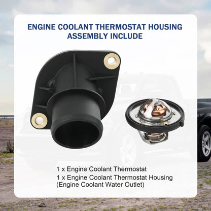 Solidspare 902-3312 Thermostat Housing for Ram Truck 1500 Jeep Liberty Dodge Nitro