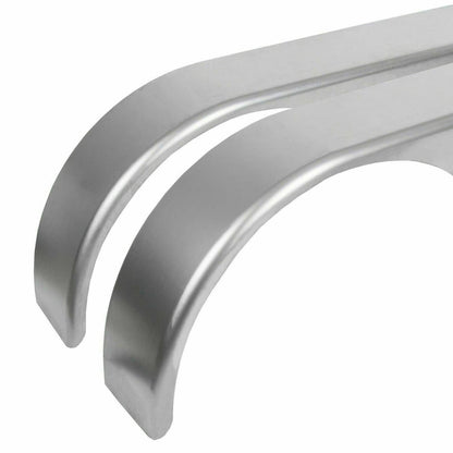 Solidspare 2PC Tandem Axle Trailer Fenders Teardrop Round For 13" 14" 15" Enclosed Trailers