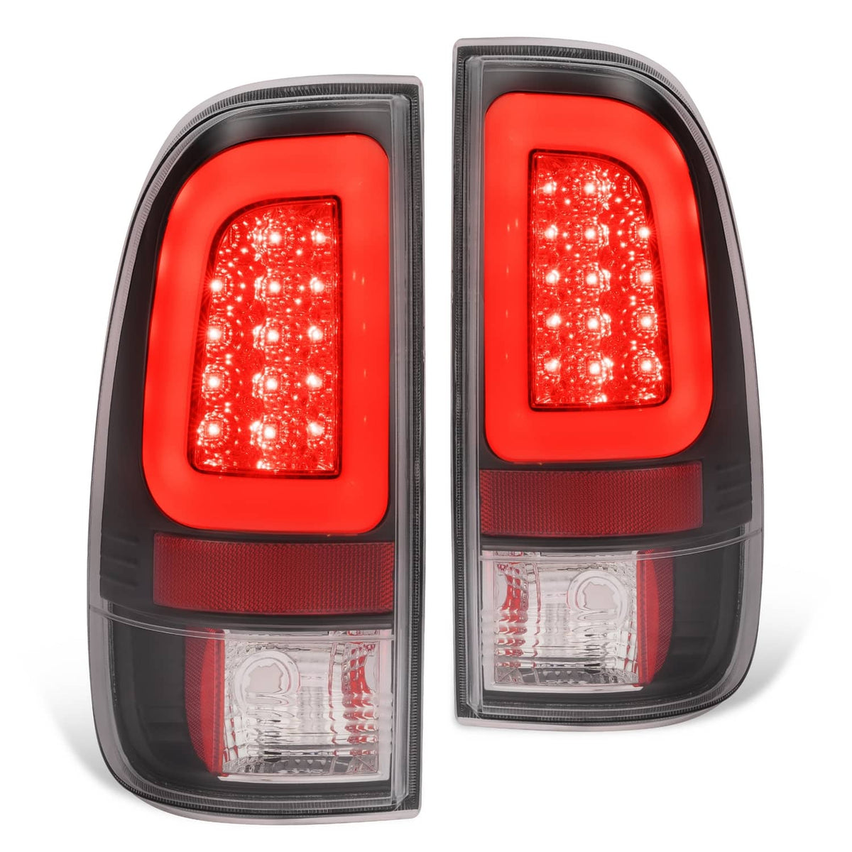 Solid Spare Pair Clear LED Tail Light Brake Lamps For Ford F250 F350 SD Super Duty 2008-2016