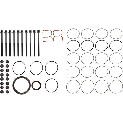 Solidspare Overhaul Rebuild Kit Piston Gasket & Crankshaft Rods Timing Chain for Kia 2.4L