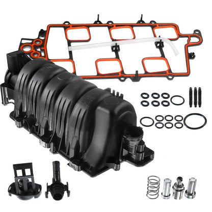 Solidspare Black Upper Intake Manifold + Gasket for 1995-2005 Chevy Buick Olds 3800 3.8L V6