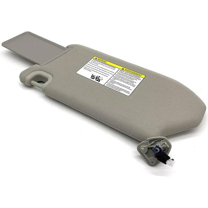 Solidspare Right Passenger Sun Visor with Lamp for 2013-2018 Nissan Pathfinder QX60 Grey