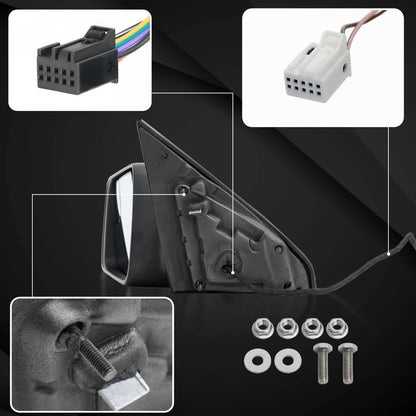 Solidspare For Dodge Ram 1500 2019-2024 Left Driver Side Mirror Heated Signal Blind Spot
